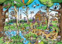 Cobble Hill Puzzle DoodleTown Birdwatcher's Paradise 1000 pièces