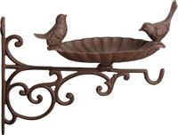 Best for Birds Esschert Design Bv Vogelbad/voederschaal - wand - gietijzer - 28 cm
