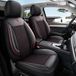Auto Interieur Meester Skoda AIS-serie Autostoelhoezen - Zwart met rode stiksels