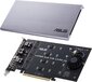 ASUS HYPER M.2 X16 CARD V2 - Uitbreidingskaart PCIe 3.0 x16 - 4x M.2 (PCIe)