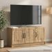 Maison Exclusive - Meuble TV, dimensions : 99 x 34,5 x 47 cm, fabriqué en bois composite imitation chêne