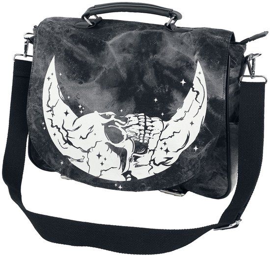 Banned Chanters Unisex Schoudertas - zwart/wit