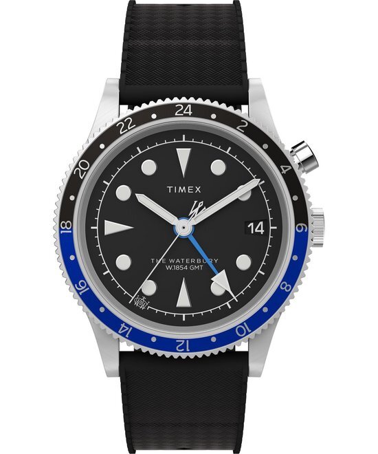 Timex Waterbury Traditional TW2W22600 Horloge - Rubber - Zwart - &#216; 39 mm