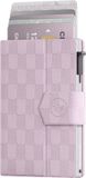 Prowallet Plus - Panel Lila - Pasjeshouder voor 8 pasjes, briefgeld en muntgeld - Uitschuifbaar - RFID Creditcardhouder - Kaarthouder Portemonnee, Premium Pashouder voor Mannen - Aluminium, Kunstleer - Incl. Luxe Cadeaubox