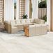 Maison Exclusive - Ensemble de jardin, composé de 14 pièces, avec coussins, beige, en polyrotin
