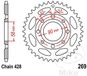 JT Achtertandwielen R/W 269-34T HON