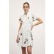 Motivi Mini robe à motif floral Blanc Taille : 36