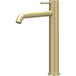 IVY Concord Wastafelkraan - Verhoogd Model L - Geborsteld RVS 316 Mat Goud PVD