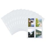 HERMA 7583 Fotophan fotohoezen wit (9 x 13 cm hoog, 10 hoesjes, folie) met etiketten en europerforatie voor mappen en ringboeken, aan beide zijden te gebruiken fotohoezen