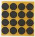 QlinQ Anti-krasvilt - 18x - bruin - 28 mm - rond - zelfklevend - meubel beschermvilt