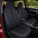 BREMER SITZBEZÜGE Stoelhoezen voor piloten, compatibel met Nissan Qashqai 1 J10, bestuurder en passagiers vanaf 2006-2013, MD504, set beschermhoezen in zwart