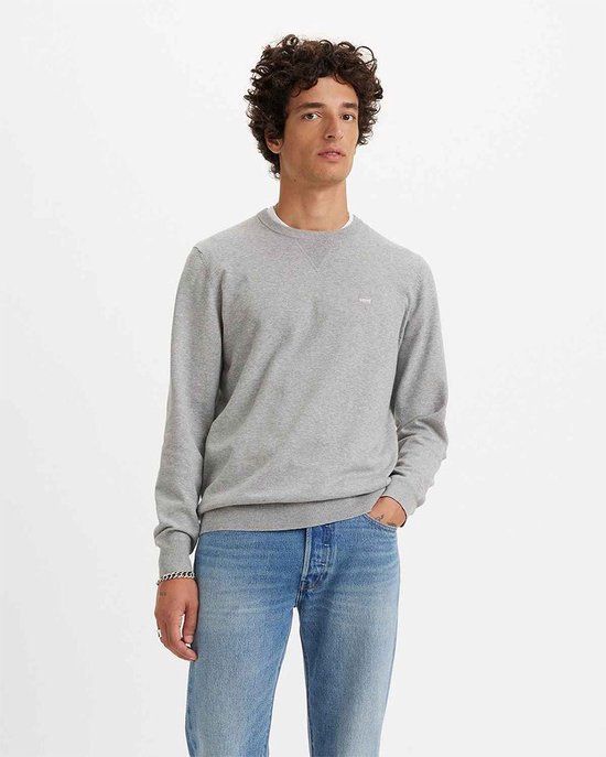 Levi's Lightweight Sweater - Grijs - Heren - Maat M