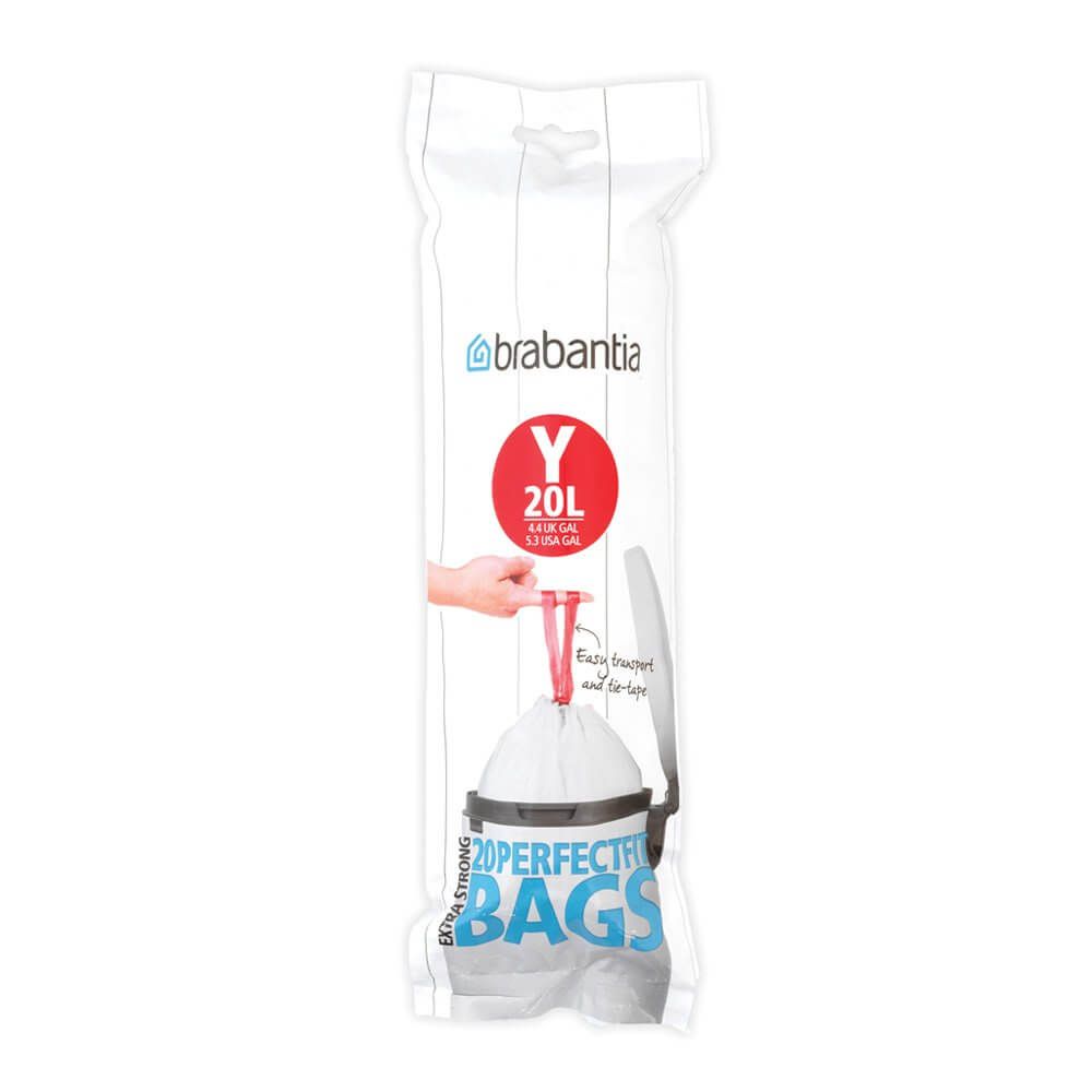 Brabantia 116742 Afvalzakken - 20 liter - wit - 240 stuks