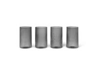 Ferm Living Verrines Ripple 14 cl Lot de 4 Smoked grey