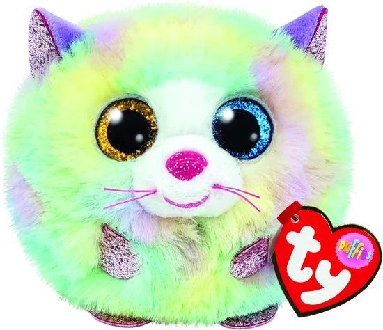 TY Puffies Knuffel Kat Heather 10 cm