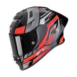 Scorpion EXO-R1 Evo II Adrenaline Black Red Silver - Integraalhelm - Maat S - Motorhelm - ECE 22-06 gekeurd