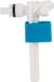 Allecto plus - Robinet d'admission horizontal en laiton 1/2 pouce, accessoires pour réservoirs de toilettes, bonne étanchéité - cuvettes de toilettes (plastique)