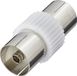 Renkforce RF-4197048 Tussenstuk voor kabels Belling-Lee/IEC Zilver