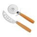 Dorre Set à pizza Pino Couteau et roulette à pizza Acacia-acier inoxydable