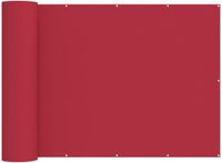 vidaXL Balcon scherm 180 x 700 cm stof met PU-coating rood