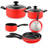 Fagor Maxima Kookpannenset, inductie, 8-delige set, rood