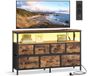 113,8 SONGMICS BELLAH Collectie Commode met 7 laden en 1 plank - Vintage bruin-zwart