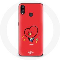 Maniacase Etui voor Huawei P20 Lite BTS Bangtan Boys BT21 TATA V Rode Achtergrond