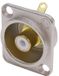 Neutrik NF2D9 Cinch-connector Flensbus, contacten recht Aantal polen: 2 Zilver, Wit 1 stuk(s)