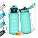 HoneyHolly Drinkfles 500 ml, BPA-vrij en lekvrij, drinkflessen met rietje, herbruikbare drinkfles voor de basisschool, waterfles voor school, sportschool, kantoor, hardlopen