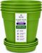 Mintra Home Tuinpotten 4 stuks (lichtgroen, diameter 17 cm)