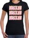 Bellatio Decorations Verkleed T-shirt voor dames - jaren 90 - zwart - gabber - foute party/carnaval XL