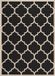 Safavieh Trellis Indoor/Outdoor Geweven Vloerkleed, Courtyard Collectie, CY6914, Zwart & Beige, 122 x 170 cm