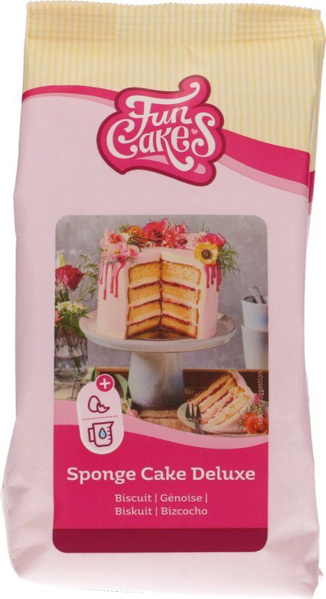 FunCakes Bakmix voor Biscuit Deluxe - 500g - Luchtige Taartbodem - Mix voor Biscuit