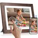 Digitale fotolijst met wifi, 9,78 inch, IPS-touchscreen, deel foto's en video's via de app, kalender, wekker, weertijd
