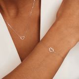 Isabel Bernard Saint Germain Amore IB340076 Dames Ketting 40-45 CM Witgoud