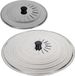 Gerimport Set 2x stuks universele spatdeksels - pannendeksels - rvs - met stoomuitlaat - Dia 30 en 40 cm
