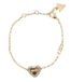 PULSERA GUESS Beloved Pave Heart Bracelet Yellow Gold