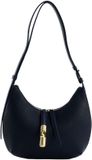 FURLA Goccia Shoulder Bag Sac bandoulière en cuir Bleu encre