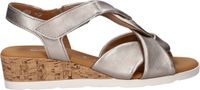 Gabor 761 Sandalen - Sleehak - Dames - Zilverkleurig - Maat 35,5