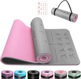 Bol tapis de yoga 6 mm d'épaisseur - antidérapant et hypoallergénique - gris