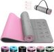 Bol tapis de yoga 6 mm d'épaisseur - antidérapant et hypoallergénique - gris