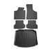 OMAC 1101YPS-484 Ensemble de tapis de sol noir, Caoutchouc