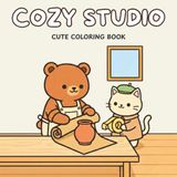 Cozy Studio Coloring Book for Adults and Teens