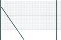 vidaXL Gelast hekwerk, verankerd in de grond, 25 x 1,2 meter, groen