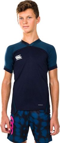 Canterbury Sportshirt - Maat 128 - Unisex - navy/donkerblauw/wit