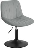 SONGMICS Make-upstoel met rugleuning en draaibare zitting - 38 x 43 cm - Duifgrijs