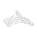 Scandi Living Cintre Smooth lot de 5 Blanc