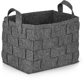 N8WERK DS Produkte GmbH Opbergmand van vilt met handvat 35x25x25 cm Donkergrijs