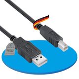 sonero S-XU2000-005 USB-kabel USB 2.0 0,5 m USB A USB B Zwart
