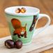 Cj wildbird CJ Wildlife Eekhoorn mok - Getekend door Myrte - 310ml - Groen/Oranje/Wit - Porselein